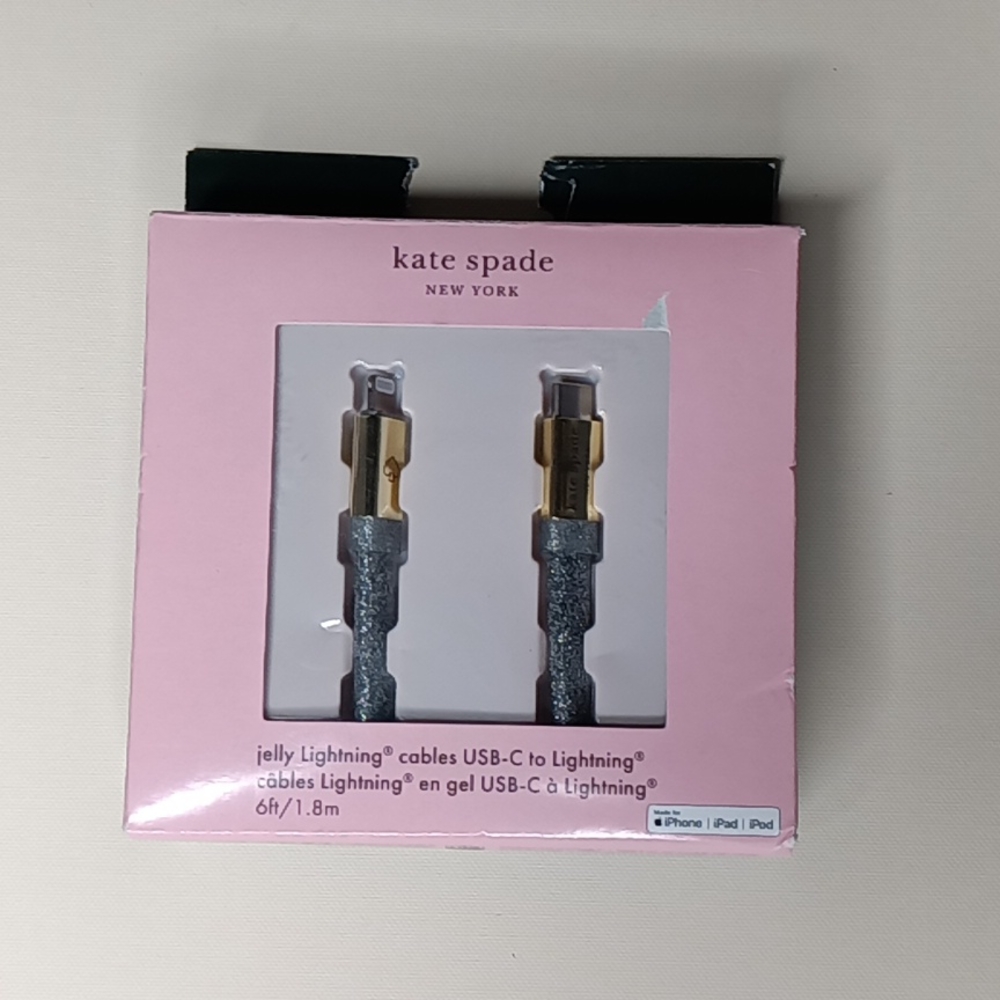 Kate Spade jelly Lightening Cables USB-C 6ft